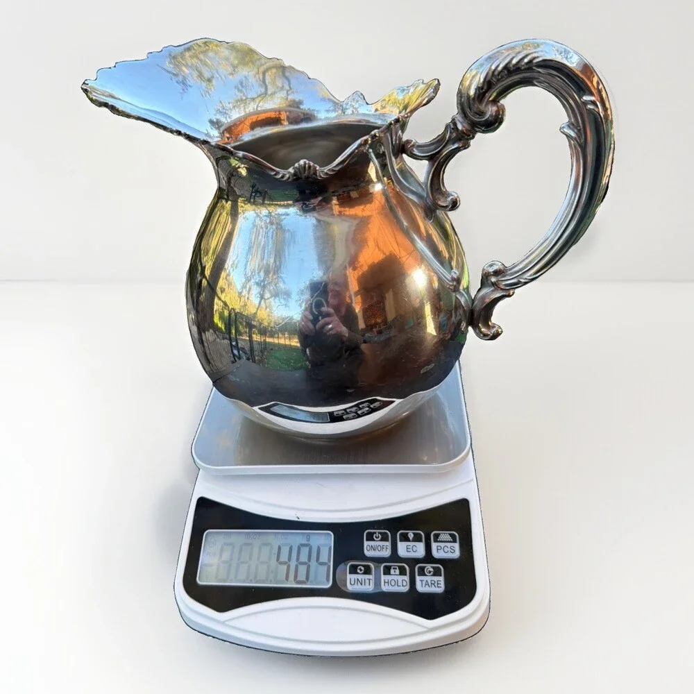 VNTG CAMUSSO Peruvian Sterling Silver (.925) Water Pitcher Hand Wrought, 484g